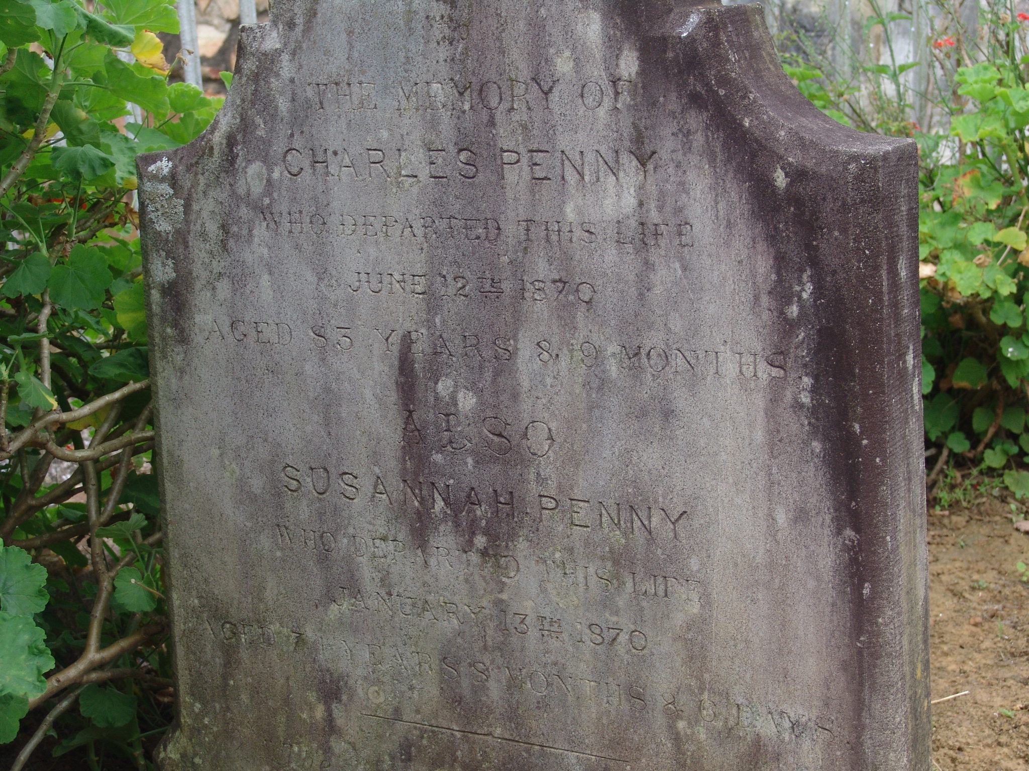 Grave of Charles and Susannah Penny