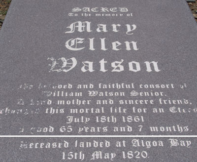 Mary Ellen Wyatt (now Watson)