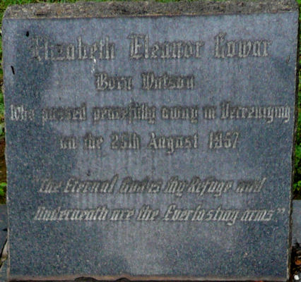 Elizabeth Eleanor Watson (now Gowar)