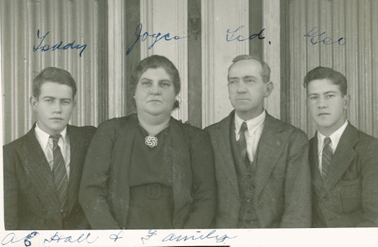 Ted Hall senior and family