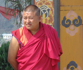 Bhutan monk Bhutan monk