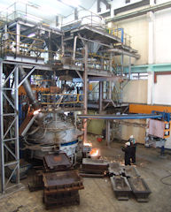 1.5 MW furnace at Mintek